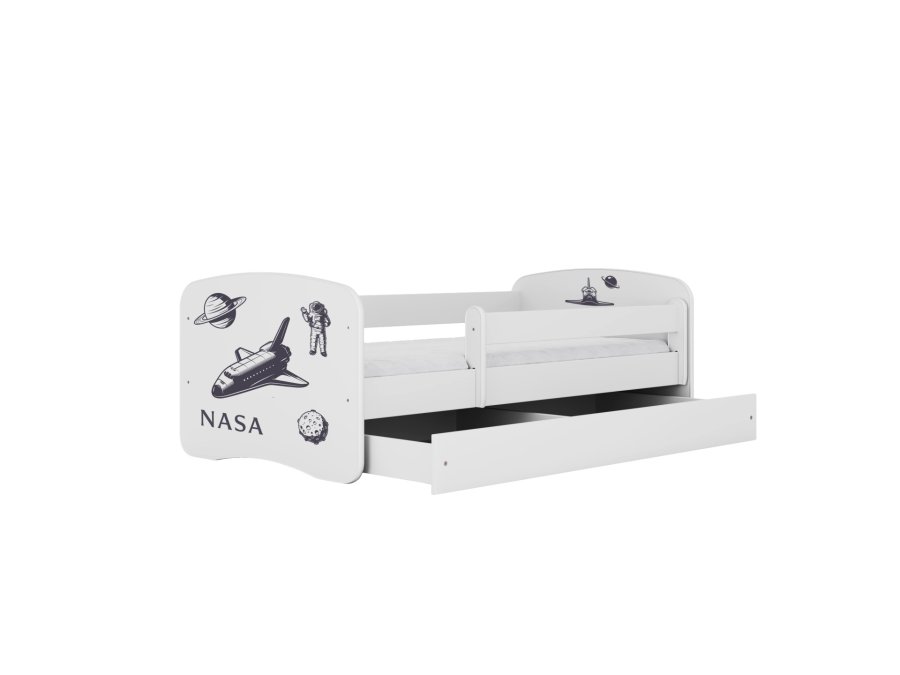 KOCOT KIDS Seng babydreams hvid nasa med skuffe med madras 140/70