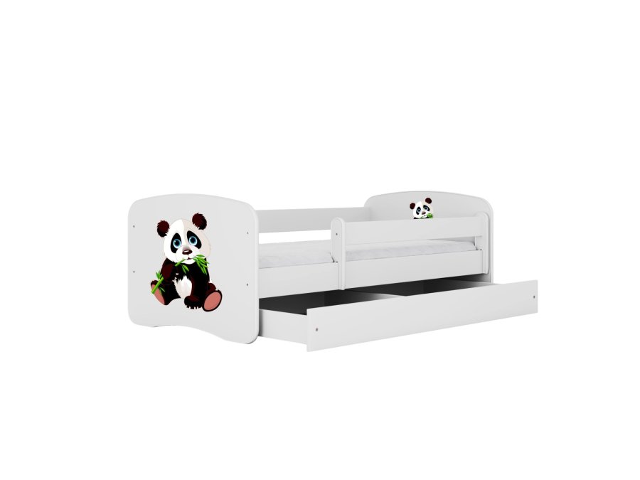 KOCOT KIDS Seng babydreams hvid panda 2 med skuffe med madras 180/80