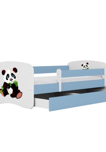 KOCOT KIDS Seng babydreams blue panda 2 uden skuffe med madras 140/70
