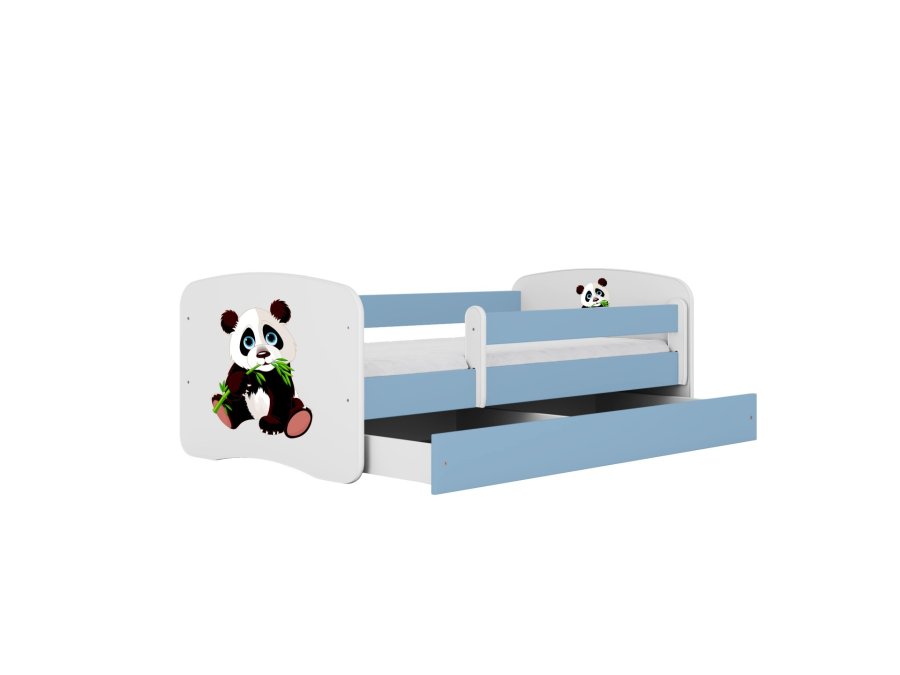 KOCOT KIDS Seng babydreams blue panda 2 uden skuffe med madras 140/70