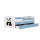 KOCOT KIDS Seng babydreams blue panda 2 uden skuffe med madras 160/80