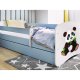 KOCOT KIDS Seng babydreams blue panda 2 uden skuffe med madras 180/80
