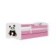 KOCOT KIDS Seng babydreams pink panda 2 uden skuffe med madras 180/80