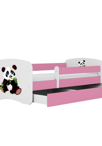 KOCOT KIDS Seng babydreams pink panda 2 uden skuffe med madras 180/80