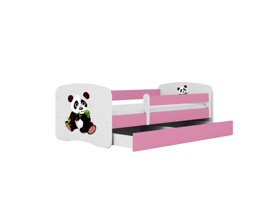 KOCOT KIDS Seng babydreams pink panda 2 uden skuffe med madras 180/80