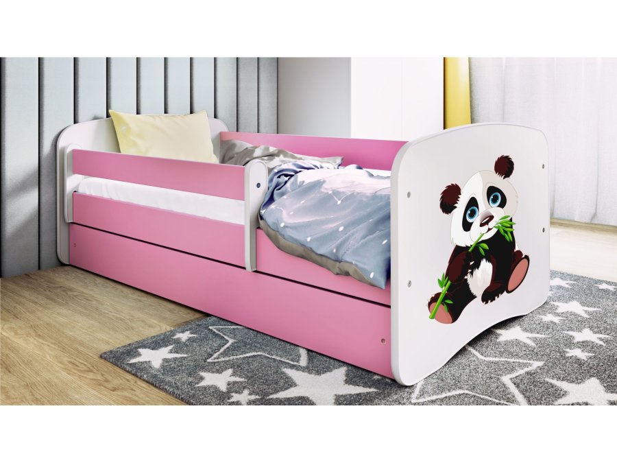 KOCOT KIDS Seng babydreams pink panda 2 uden skuffe med madras 180/80