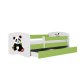 KOCOT KIDS Seng babydreams green panda 2 uden skuffe med madras 140/70