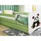 KOCOT KIDS Seng babydreams green panda 2 uden skuffe med madras 140/70