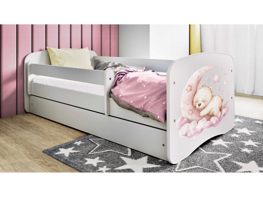 KOCOT KIDS Seng babydreams hvid drm med skuffe med madras 180/80