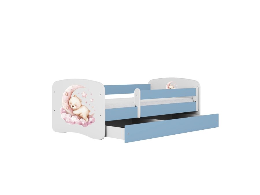 KOCOT KIDS Seng babydreams blue dream uden skuffe med madras 140/70