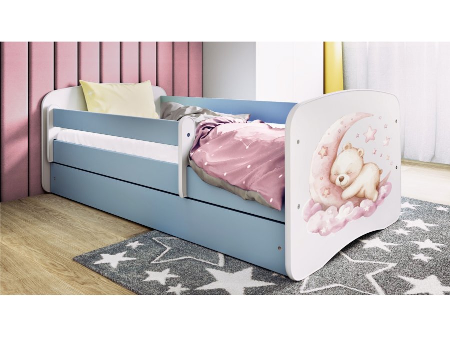 KOCOT KIDS Seng babydreams blue dream uden skuffe med madras 140/70