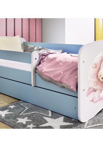 KOCOT KIDS Seng babydreams bl drm med skuffe med madras 140/70