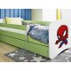 KOCOT KIDS Seng babydreams green spiderman med skuffe med madras 180/80