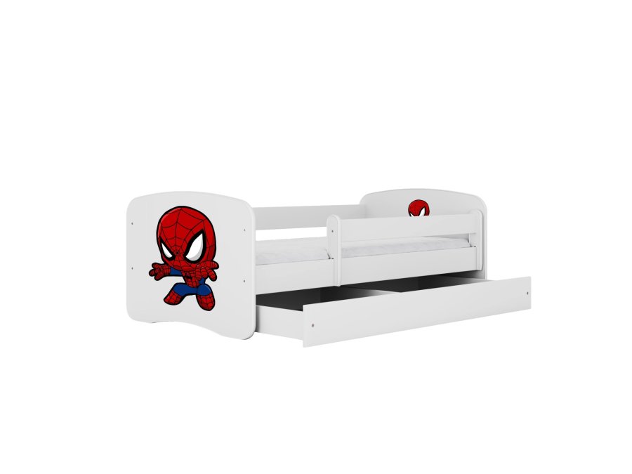 KOCOT KIDS Seng babydreams white spiderman uden skuffe med madras 160/80