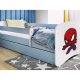 KOCOT KIDS Seng babydreams blue spiderman uden skuffe med madras 140/70