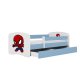 KOCOT KIDS Seng babydreams blue spiderman uden skuffe med madras 160/80