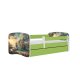 KOCOT KIDS Seng babydreams grnt skib med skuffe med madras 160/80