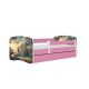 KOCOT KIDS Seng babydreams pink skib uden skuffe med madras 140/70