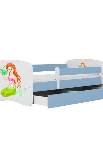 KOCOT KIDS Seng babydreams bl havfrue uden skuffe med madras 160/80