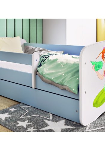 KOCOT KIDS Seng babydreams bl havfrue uden skuffe med madras 160/80