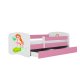 KOCOT KIDS Seng babydreams pink havfrue uden skuffe med madras 140/70