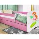 KOCOT KIDS Seng babydreams pink havfrue uden skuffe med madras 140/70