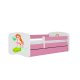 KOCOT KIDS Seng babydreams pink havfrue uden skuffe med madras 160/80