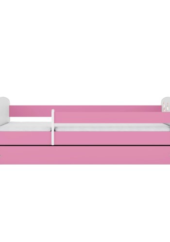 KOCOT KIDS Seng babydreams lyserde kaniner med sommerfugle med skuffe med madras 140/70