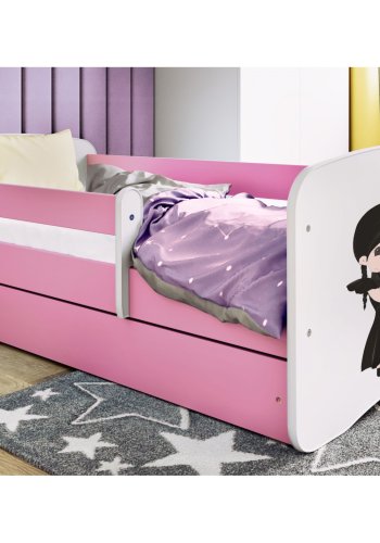KOCOT KIDS Seng babydreams pink wednesday uden skuffe med madras 160/80