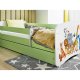 KOCOT KIDS Seng babydreams grnne dyr med skuffe med madras 160/80