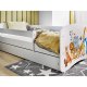 KOCOT KIDS Seng babydreams hvide dyr med skuffe med madras 180/80