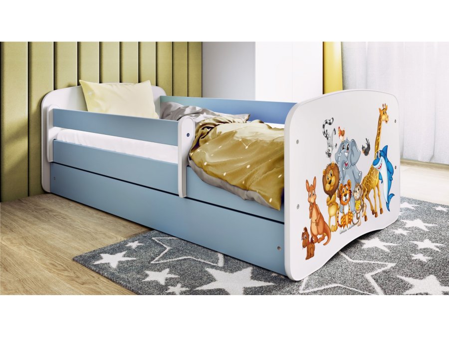 KOCOT KIDS Seng babydreams bl dyr uden skuffe med madras 160/80