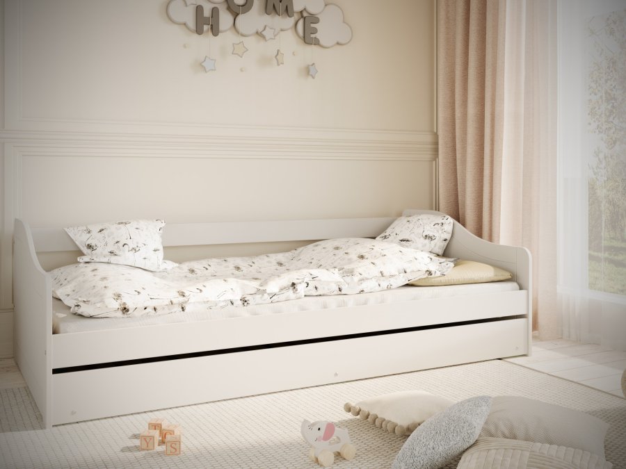 KOCOT KIDS Seng Blanka hvid 200 med madras