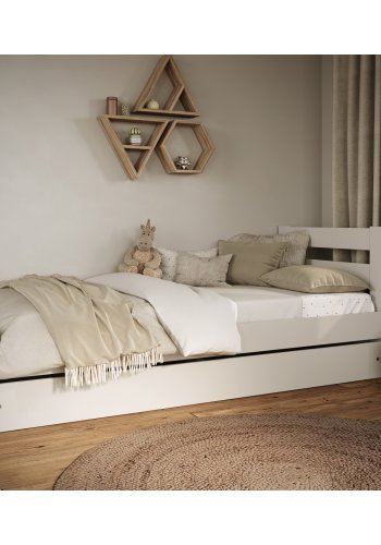 KOCOT KIDS Seng Emil hvid 180 med madras