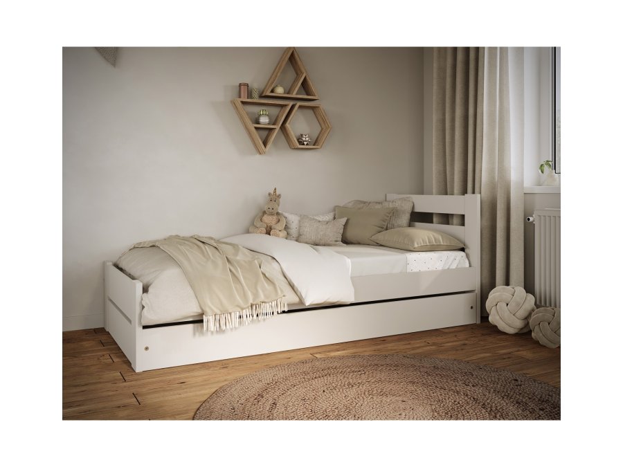 KOCOT KIDS Seng Emil hvid 180 med madras