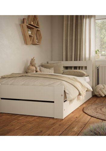 KOCOT KIDS Seng Emil hvid 160 med madras