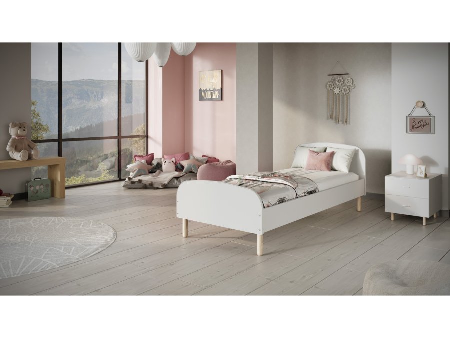 KOCOT KIDS Seng Emma hvid 180 med madras