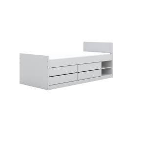 KOCOT KIDS Seng Leon hvid 200 med madras