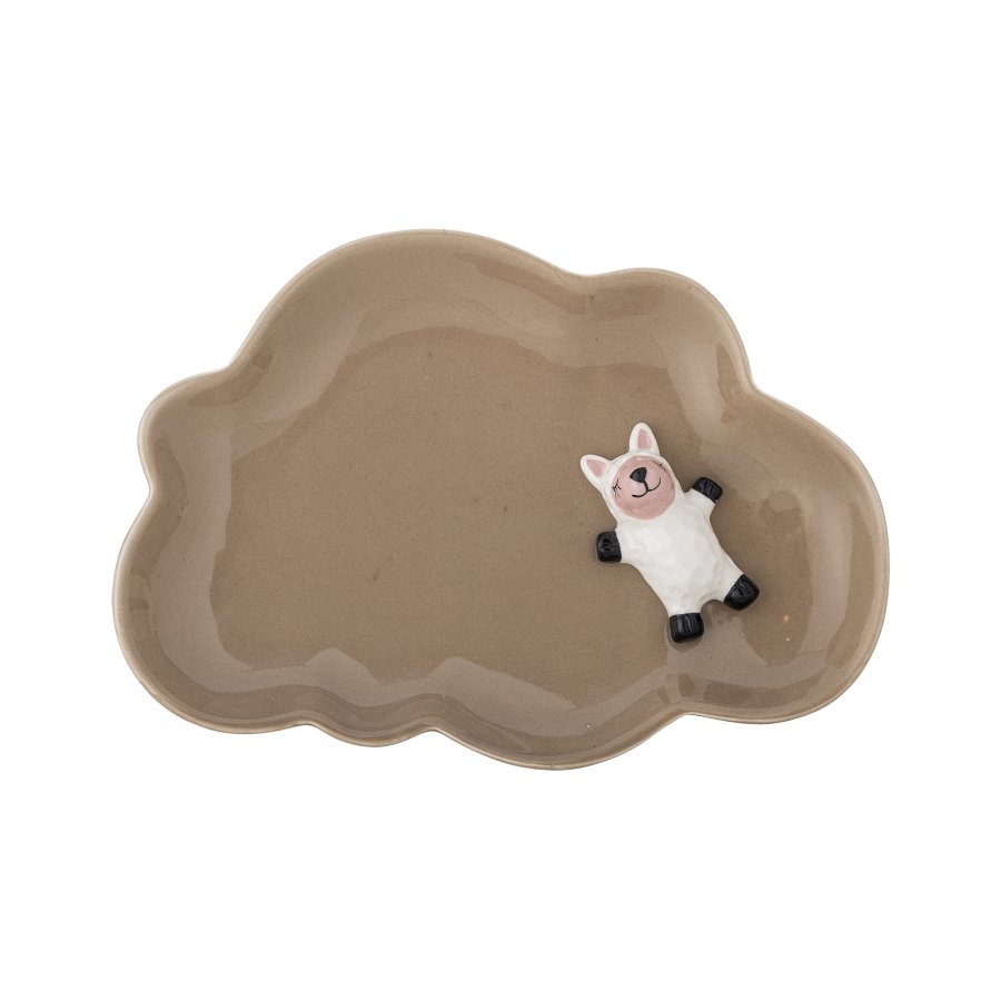 BLOOMINGVILLE MINI Dolly Tallerken, Brun, Stentj