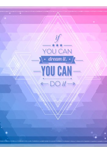 ARTGEIST Fototapet - If you can dream it, you can do it! citat  (flere strrelser)