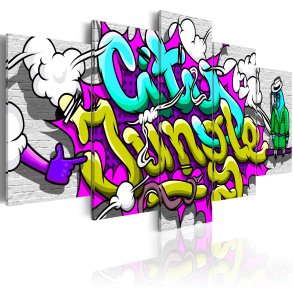 ARTGEIST billede, 5-delt - City Jungle - Flere strrelser