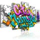ARTGEIST billede, 5-delt - Graffiti: city jungle - Flere strrelser