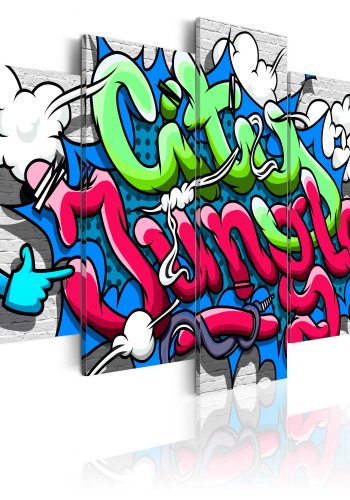 ARTGEIST billede, 5-delt - Parrot on guard! - Flere strrelser