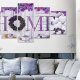 ARTGEIST billede, 5-delt - Purple House - Flere strrelser
