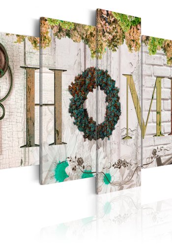 ARTGEIST billede, 5-delt - Autumn House - Flere strrelser