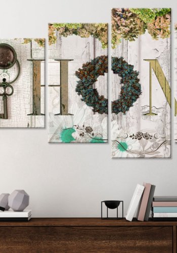 ARTGEIST billede, 5-delt - Autumn House - Flere strrelser