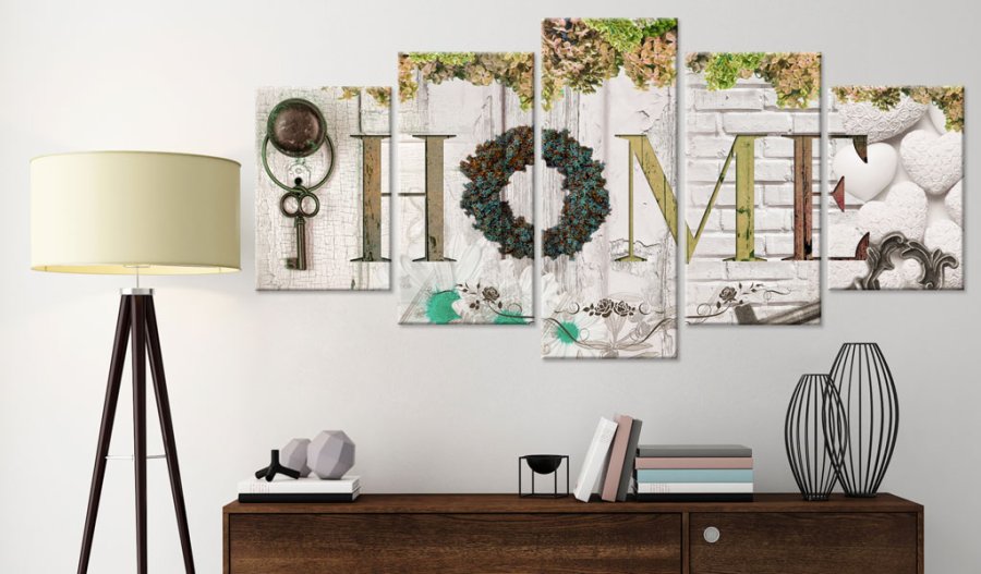 ARTGEIST billede, 5-delt - Autumn House - Flere strrelser