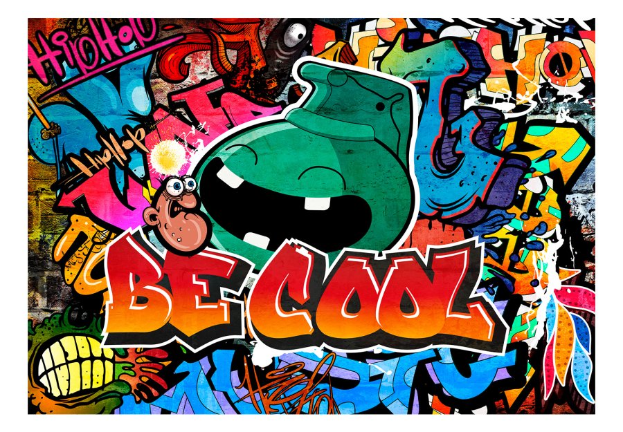ARTGEIST Fototapet - Be Cool, sej grafitti (flere strrelser)