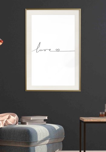 ARTGEIST Plakat med ramme - Love Pulse