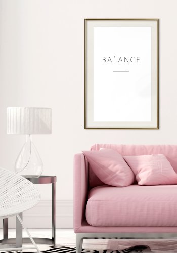 ARTGEIST Plakat med ramme - Seek a Balance